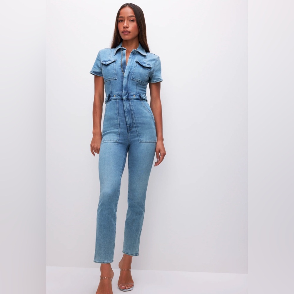 Good American Denim Jumpsuit